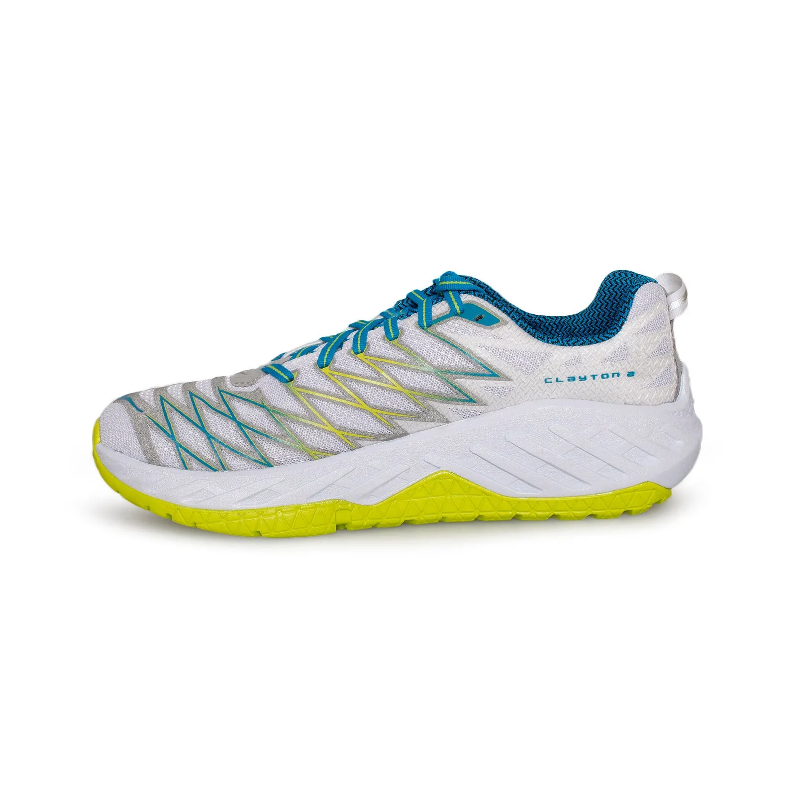 Hoka One One Clayton 2 White / Acid Running Shoes - Women's