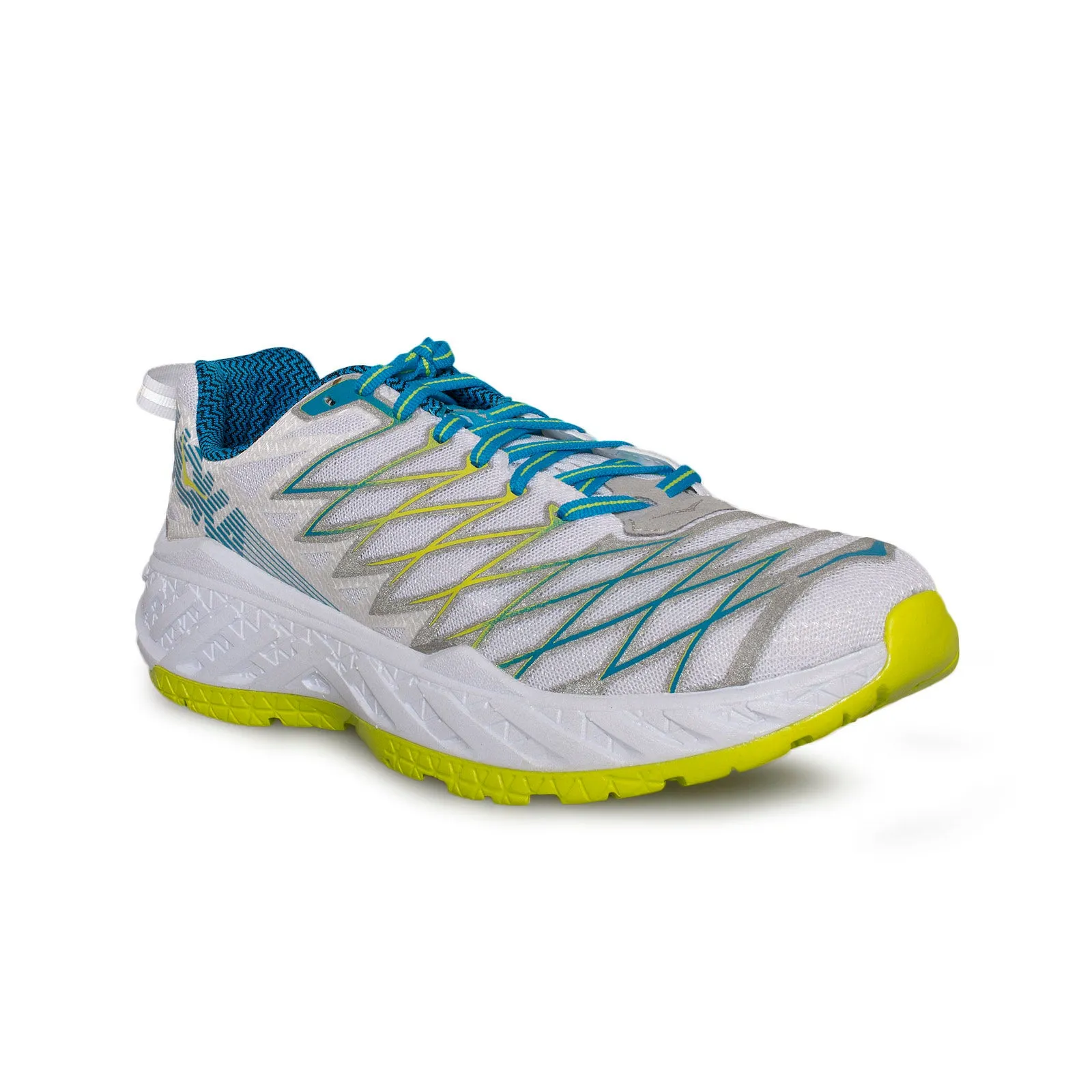 Hoka One One Clayton 2 White / Acid Running Shoes - Women's