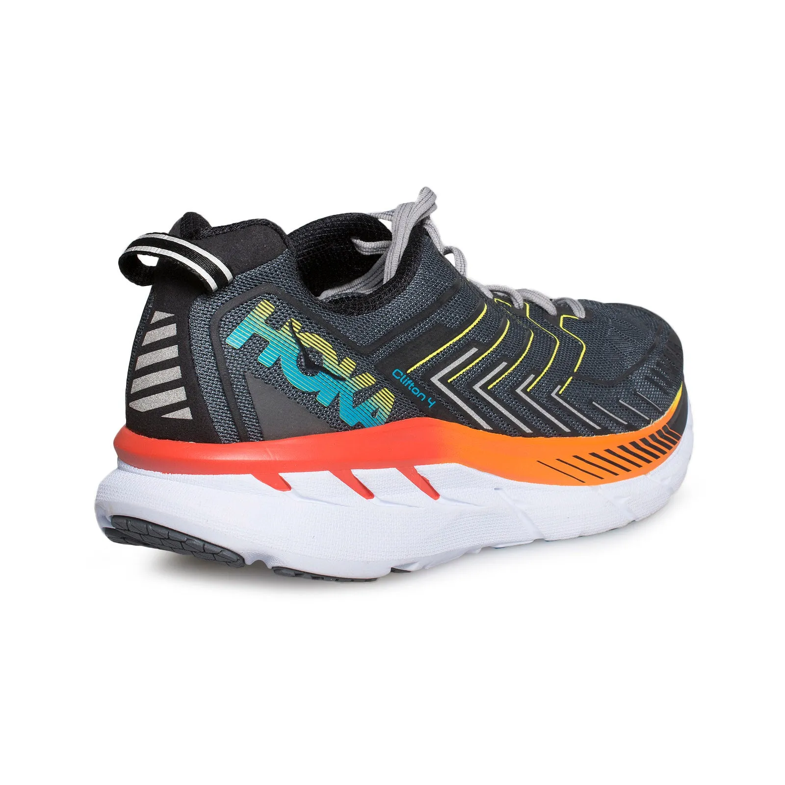 Hoka One One Clifton 4 Castlerock / Atomic Blue Running Shoes - Men's