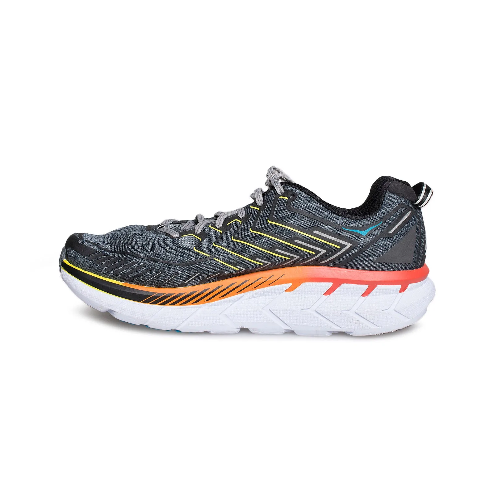 Hoka One One Clifton 4 Castlerock / Atomic Blue Running Shoes - Men's