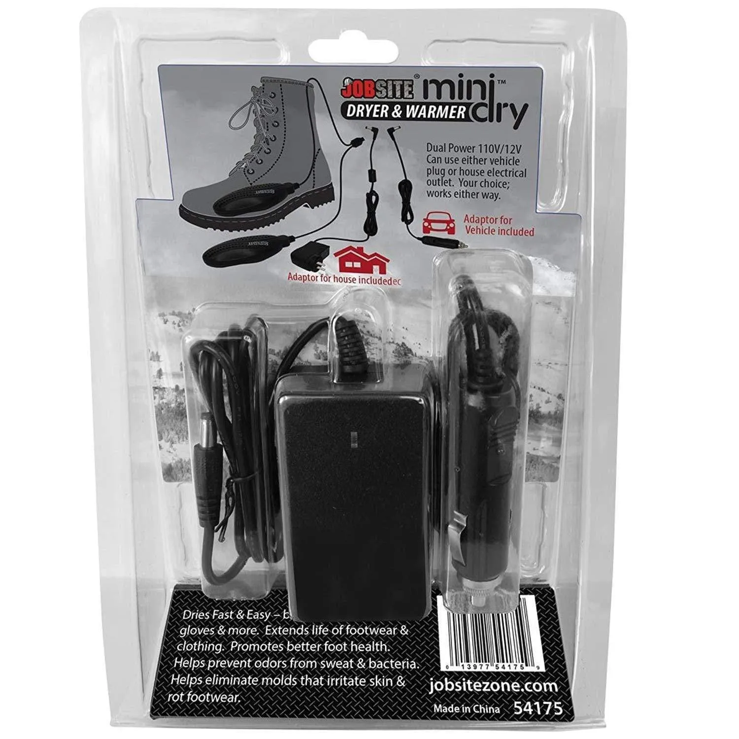 JobSite Portable Mini-Dry Shoe & Boot Dryer & Warmer