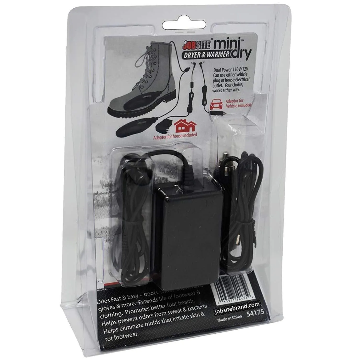 JobSite Portable Mini-Dry Shoe & Boot Dryer & Warmer