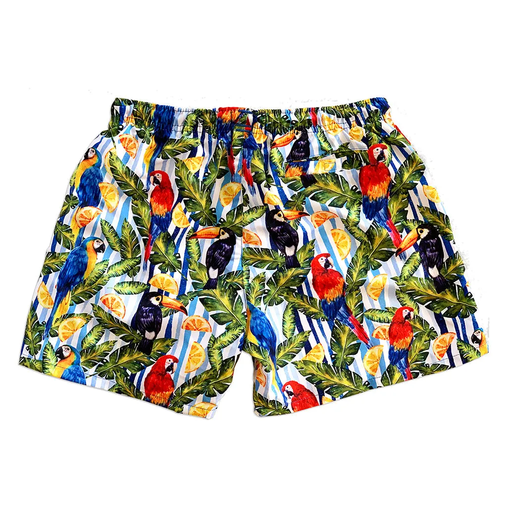La Palma Eco-Beachwear: Classic Tropical Style Sustainable Swim Trunks