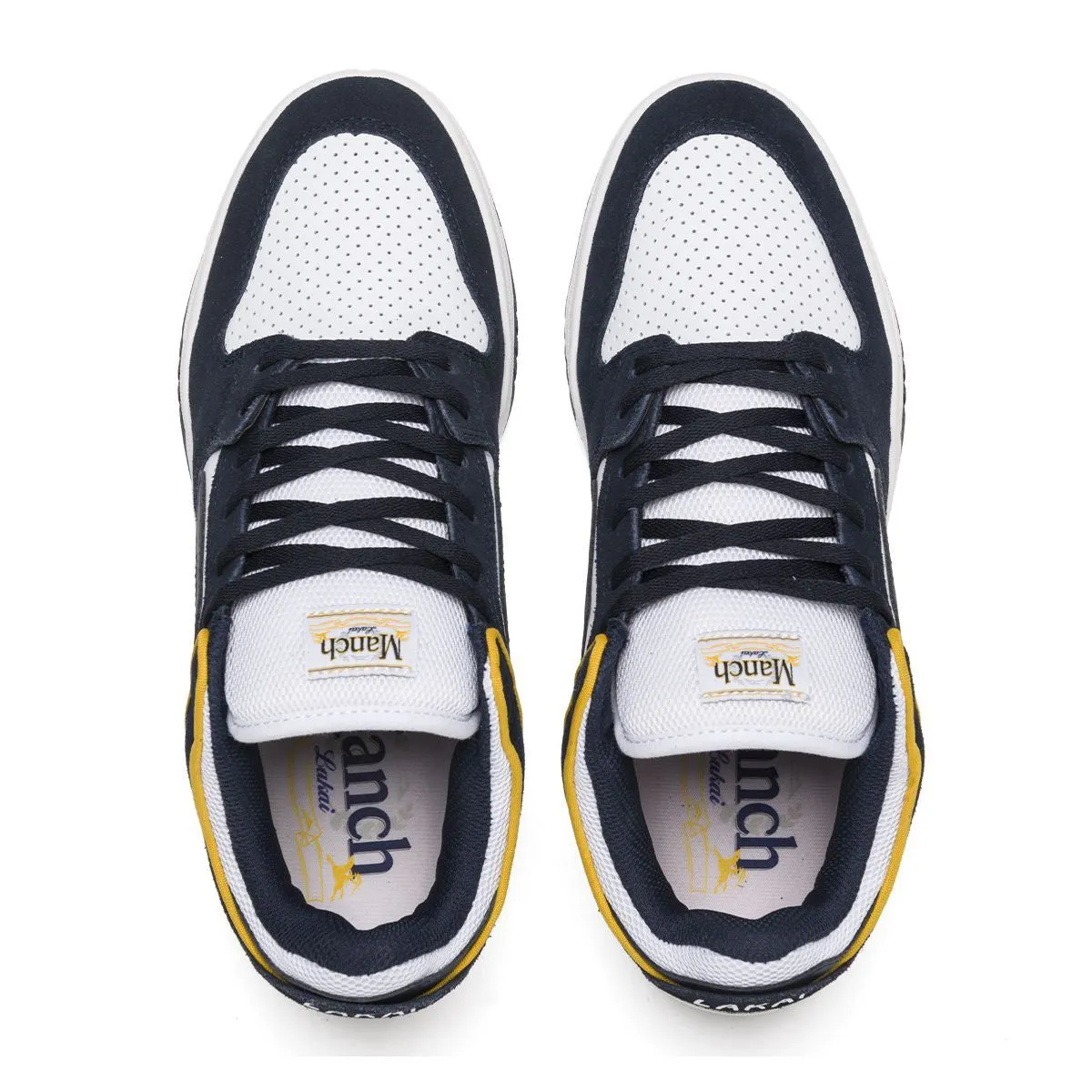 Lakai Telford Low Manch Skate Shoes - Navy / White