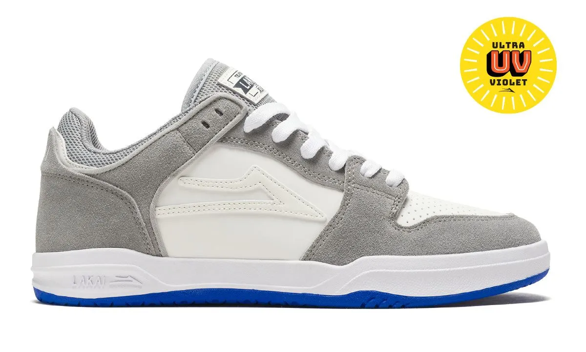 Lakai Telford Low Skate Shoes - Grey/Blue UV
