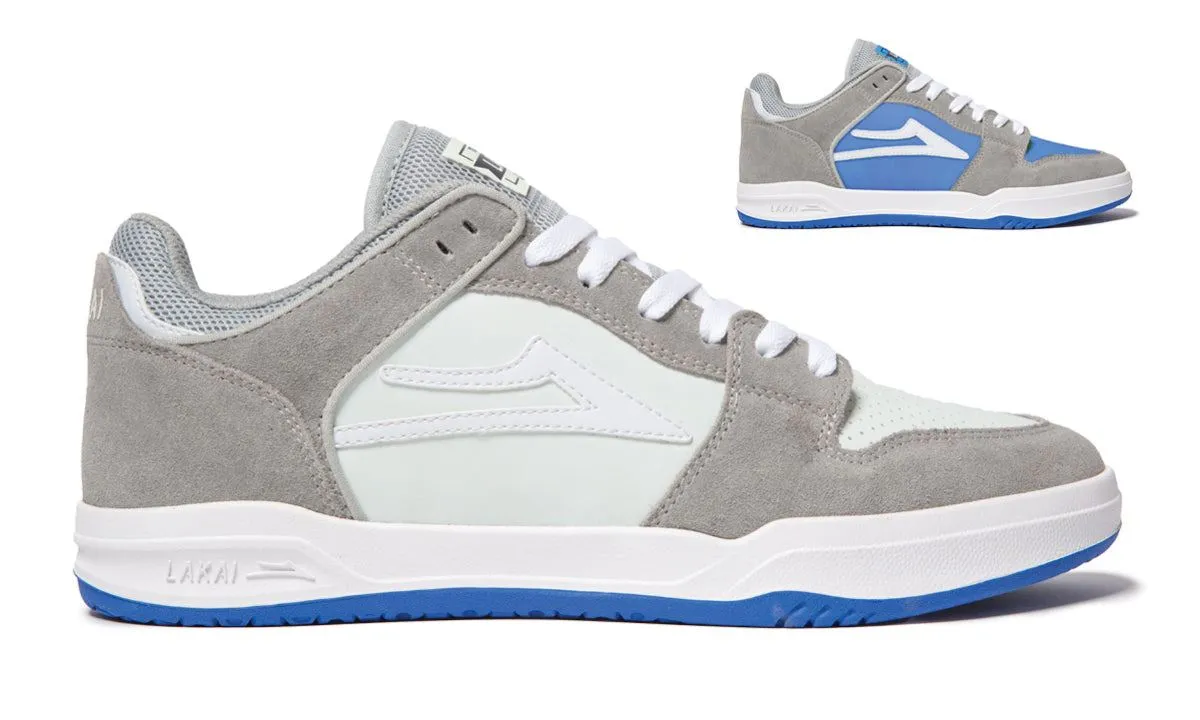 Lakai Telford Low Skate Shoes - Grey/Blue UV