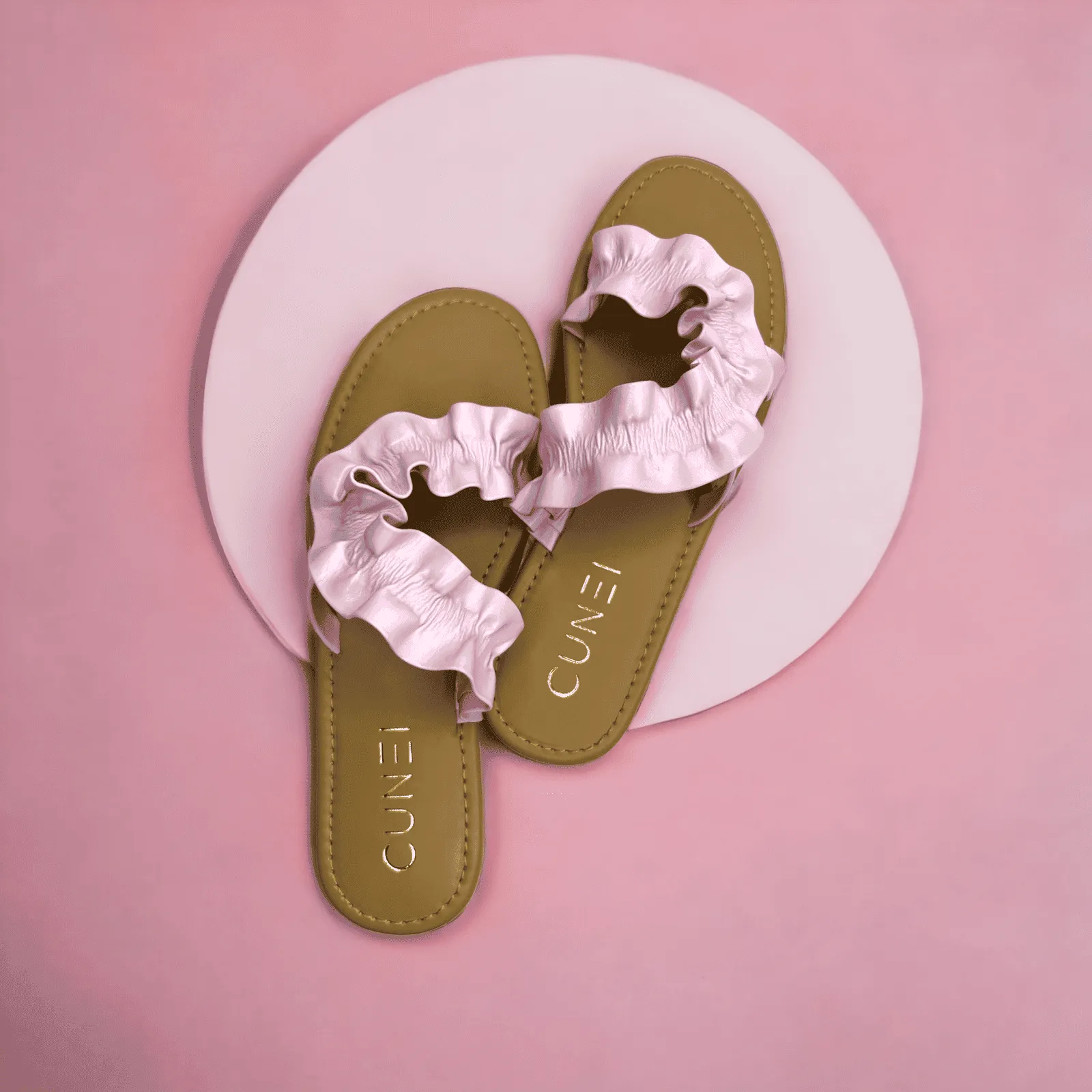 Light Pink Swirl Flats