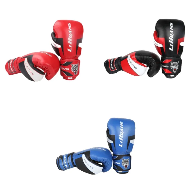 LIHUANG S1 Fitness Boxing Gloves Adult Sanda Training Gloves, Size: 12oz(Red)