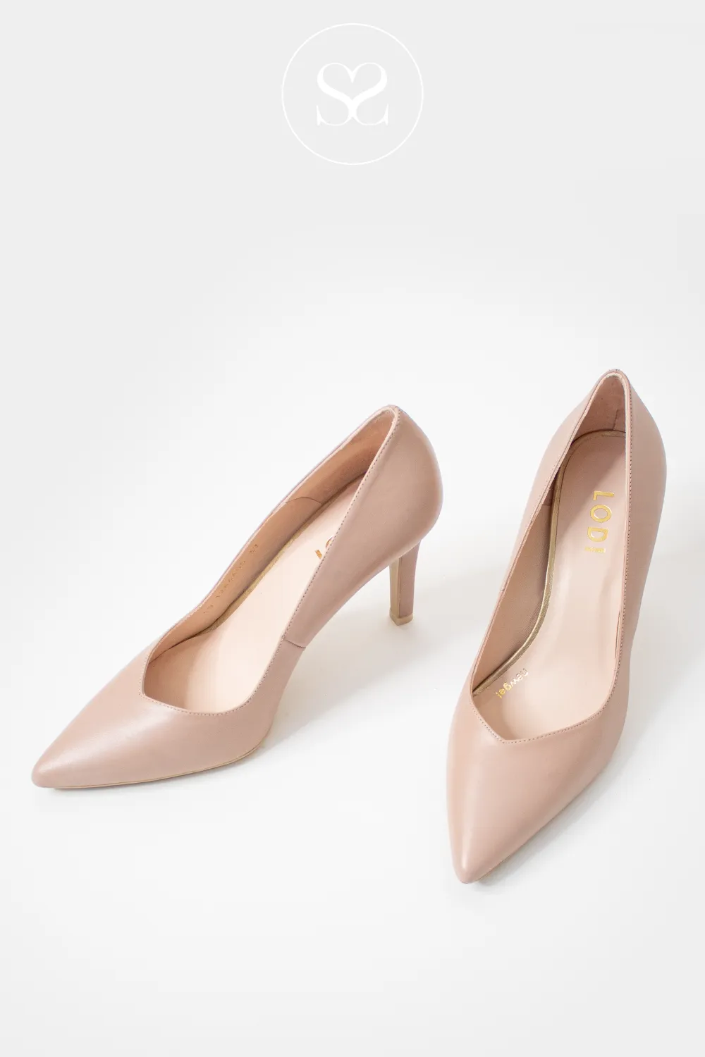 LODI RABOT NUDE LEATHER HEELS