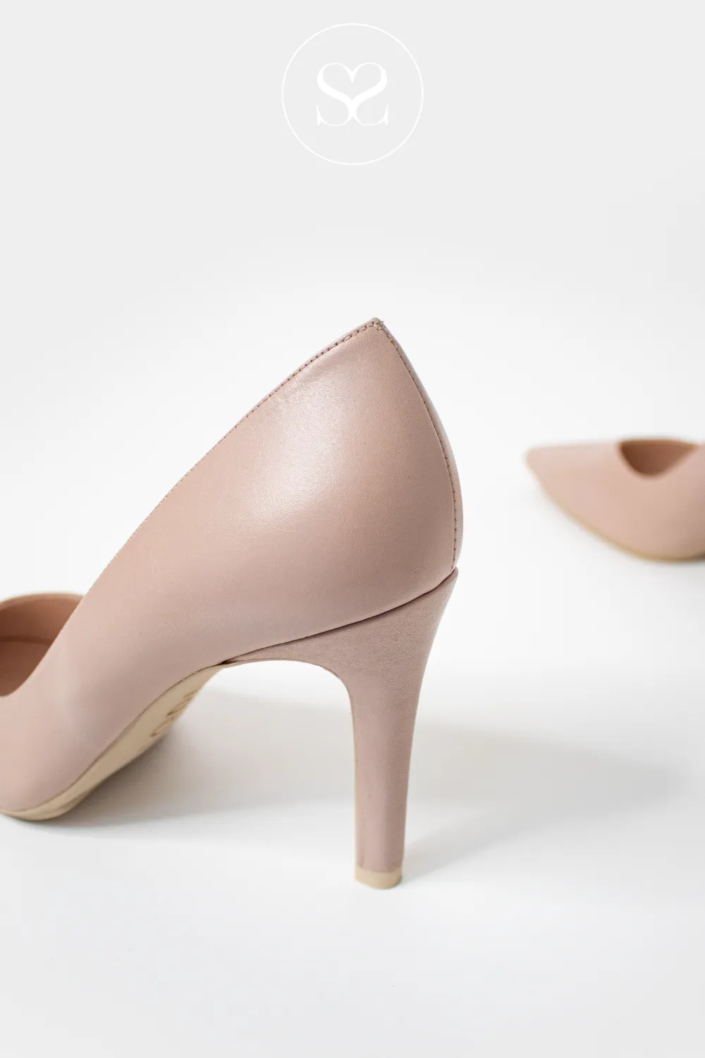 LODI RABOT NUDE LEATHER HEELS