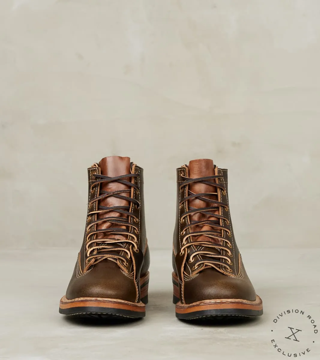 LTT Lineman 350 - 55 - Vibram Mini Lug - Horween Olive Waxed Flesh