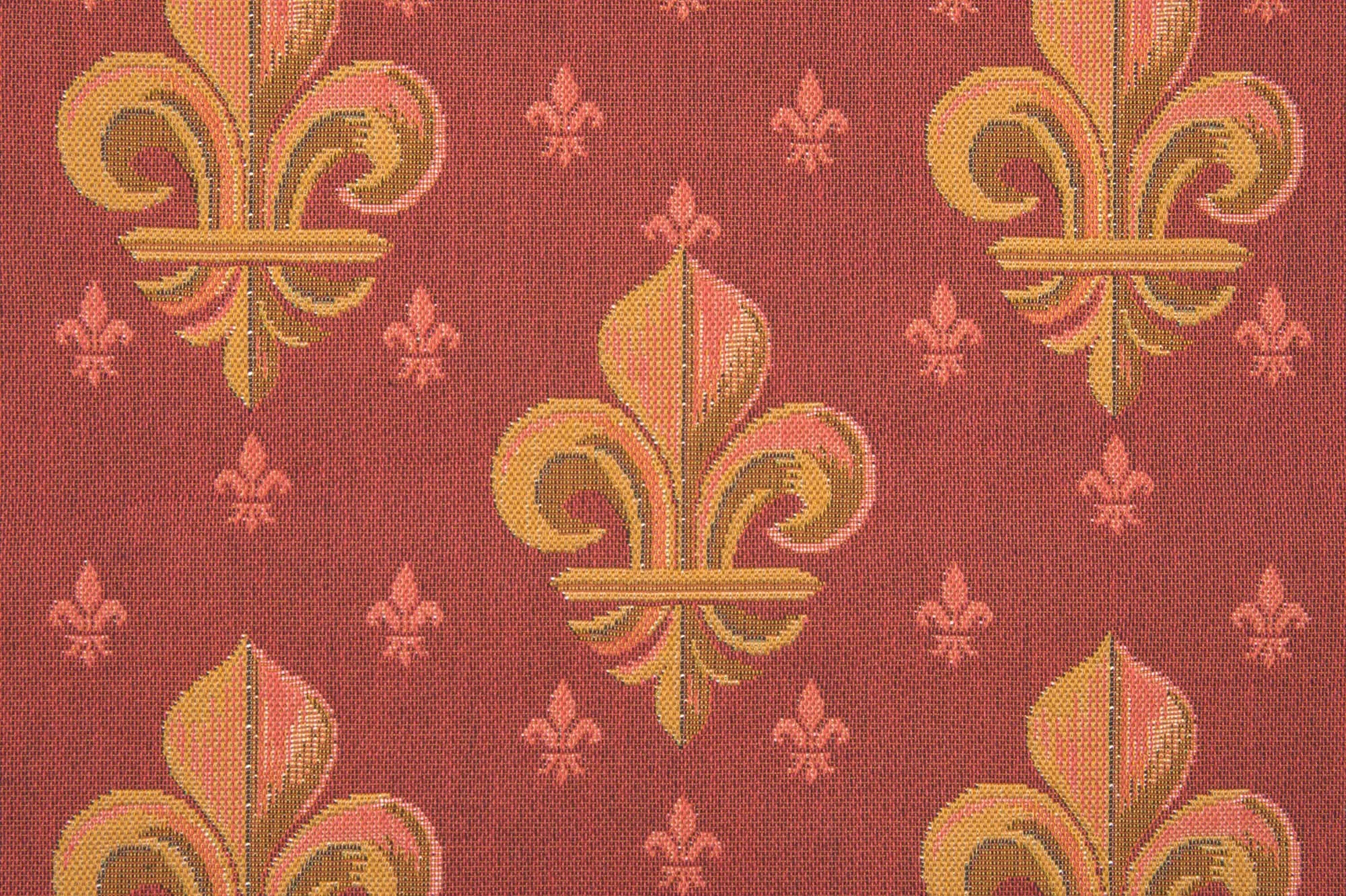 Lys flower In Red I French Tapestry Cushion