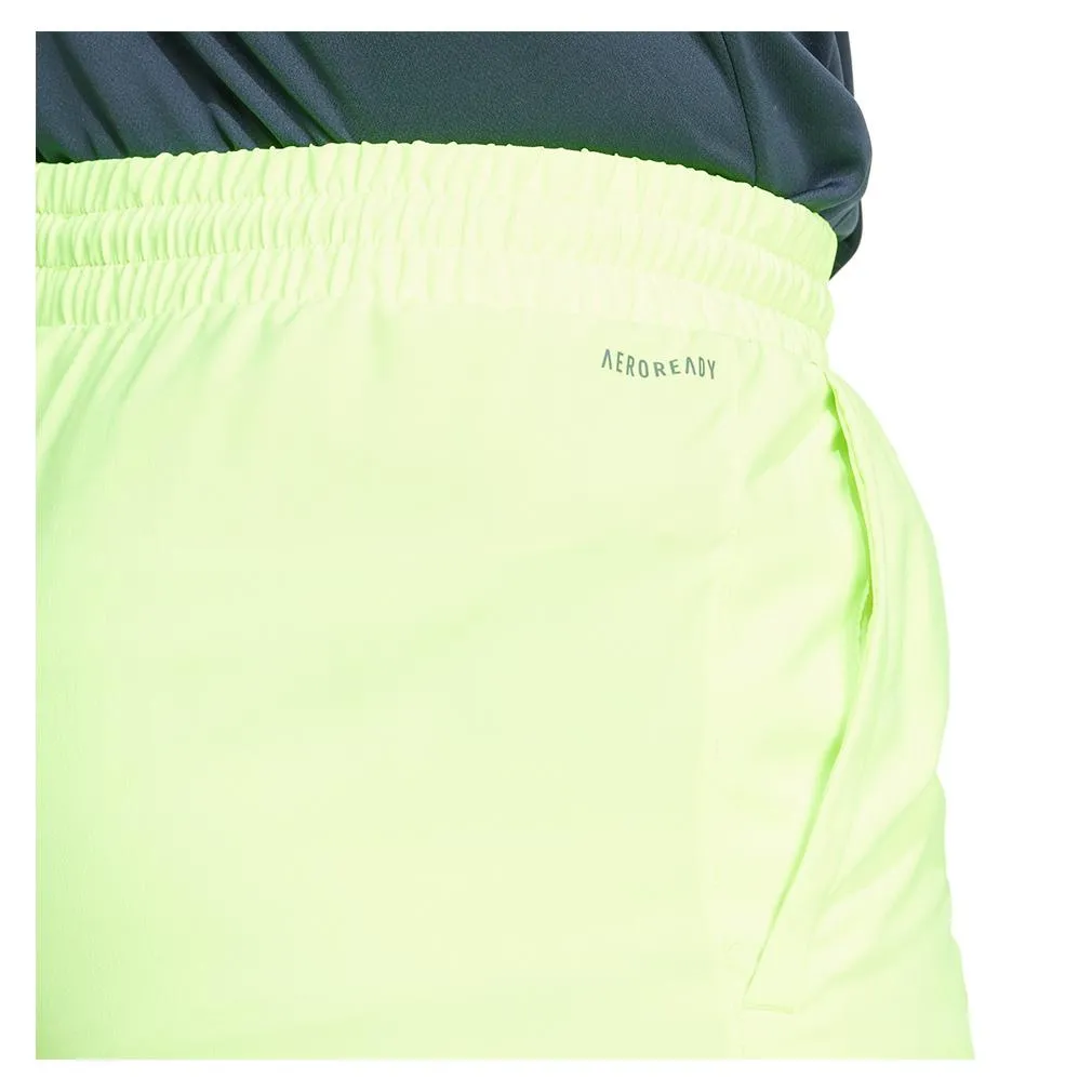 Mens Club 3 Stripe 9 Inch Tennis Short Lucid Lemon