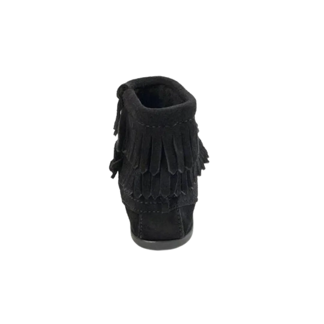 Minnetonka Kids' Double Fringe Side Zip Boot