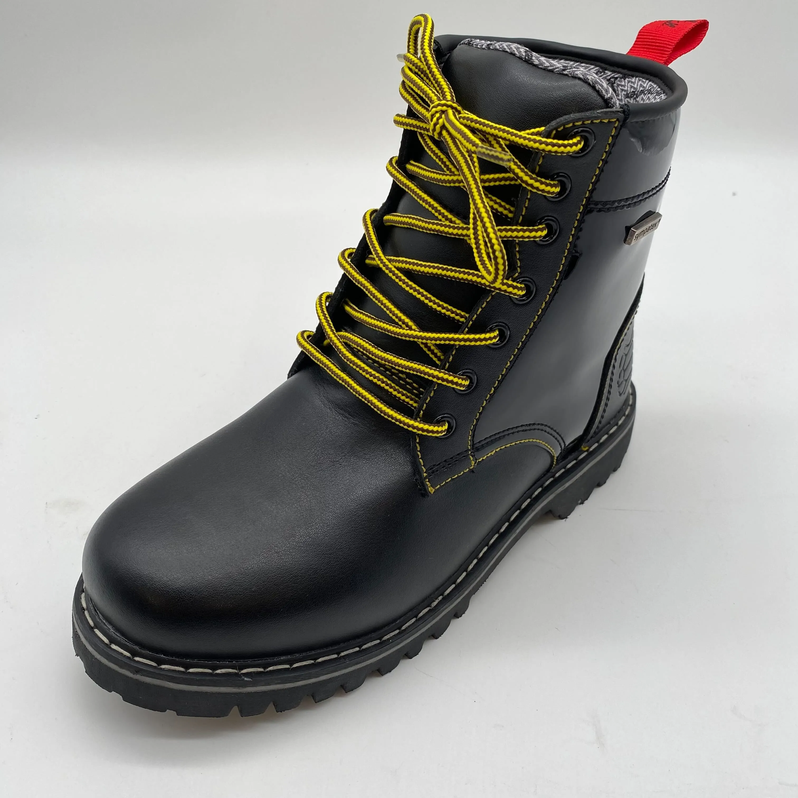 Motorradstiefel LackundLeder Damen Boots