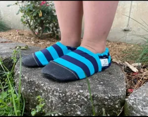 Navy & Turquoise Stripes SPF 50 H2O Mocc