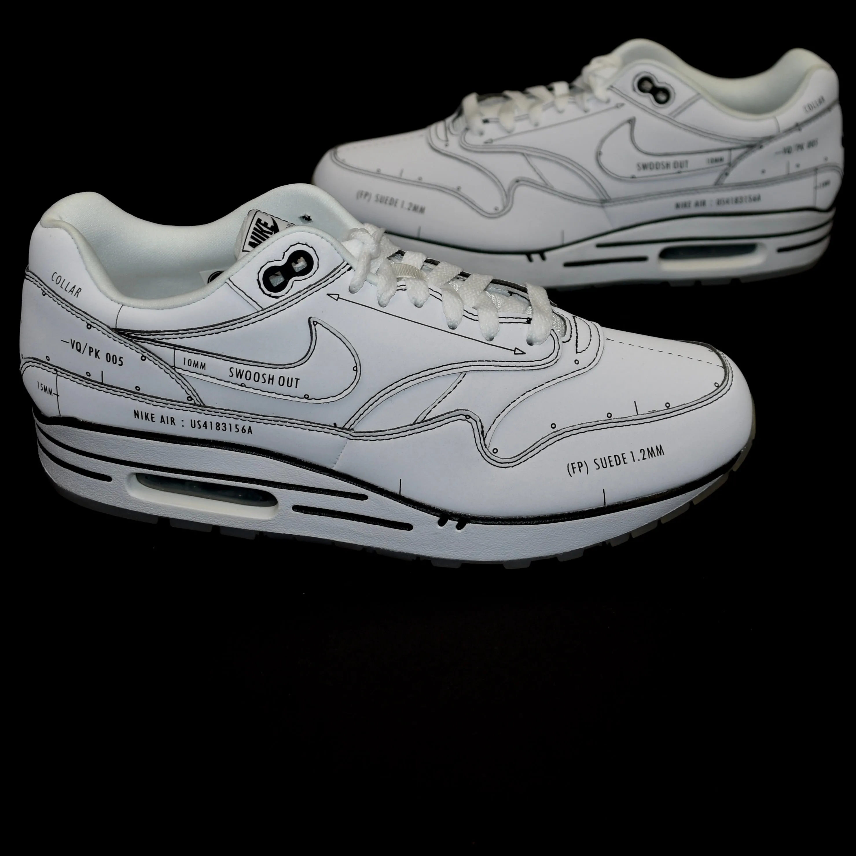 Nike - Air Max 1 Sketch to Shelf 'Schematic' (White)