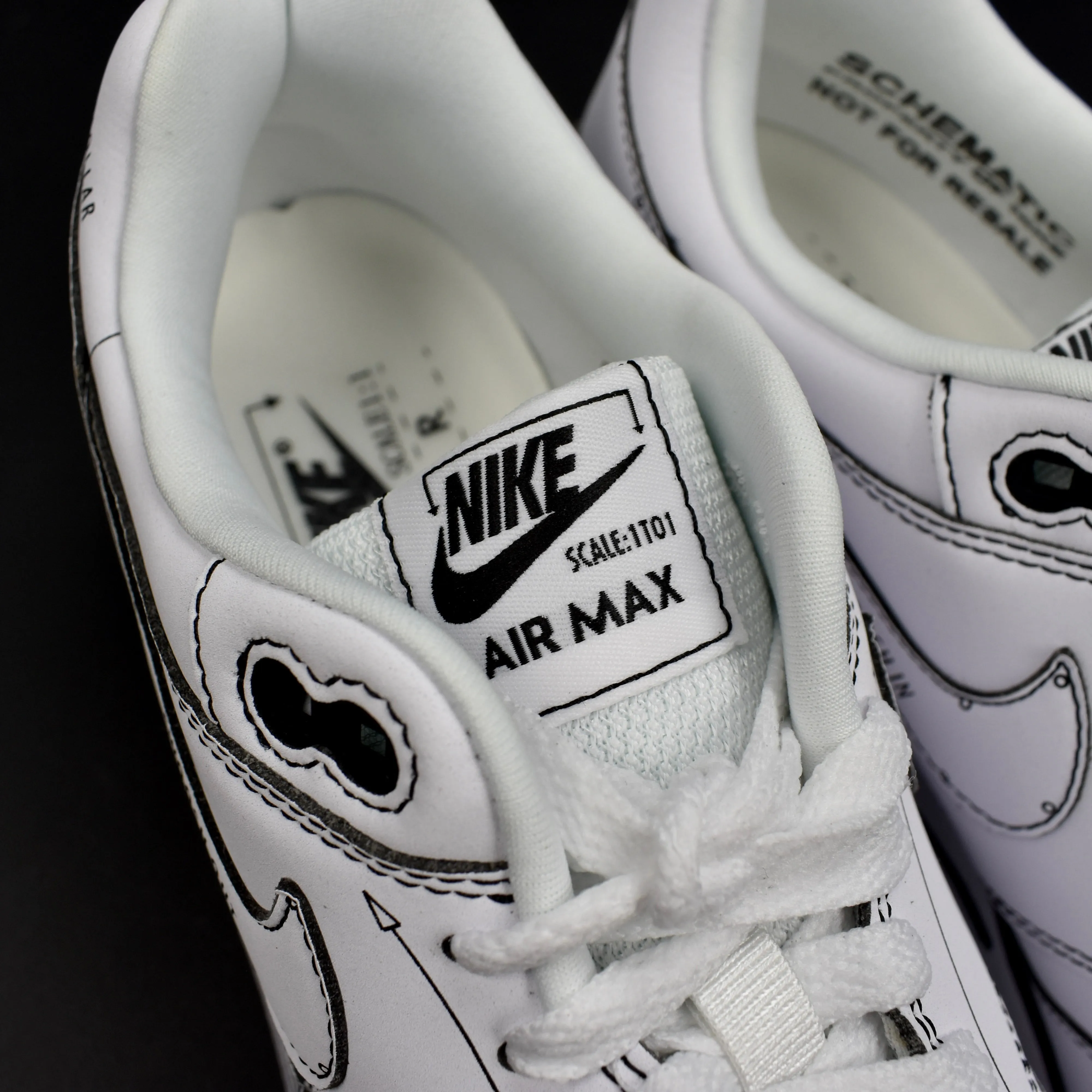 Nike - Air Max 1 Sketch to Shelf 'Schematic' (White)