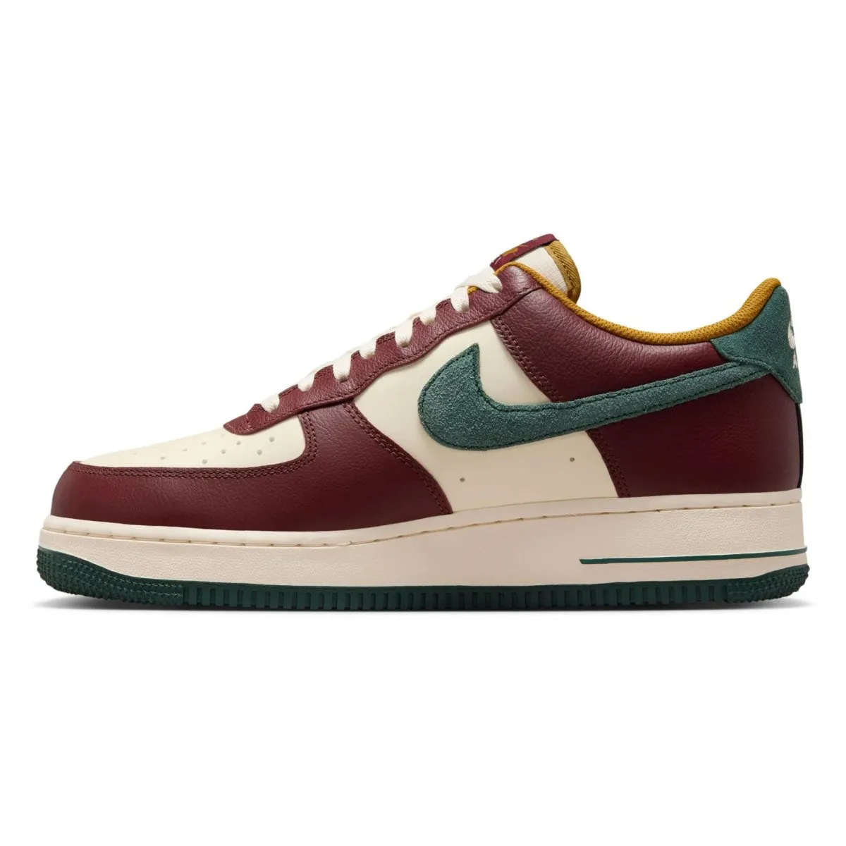 Nike Men's Air Force 1 '07 LV8 Coconut Milk/Dark Team Red/Bronzine/Vintage Green