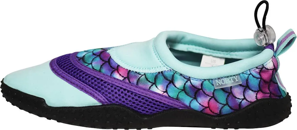 Norty WOMEN'S 5-10 WATER SHOE MERMAID SCALES TEAL