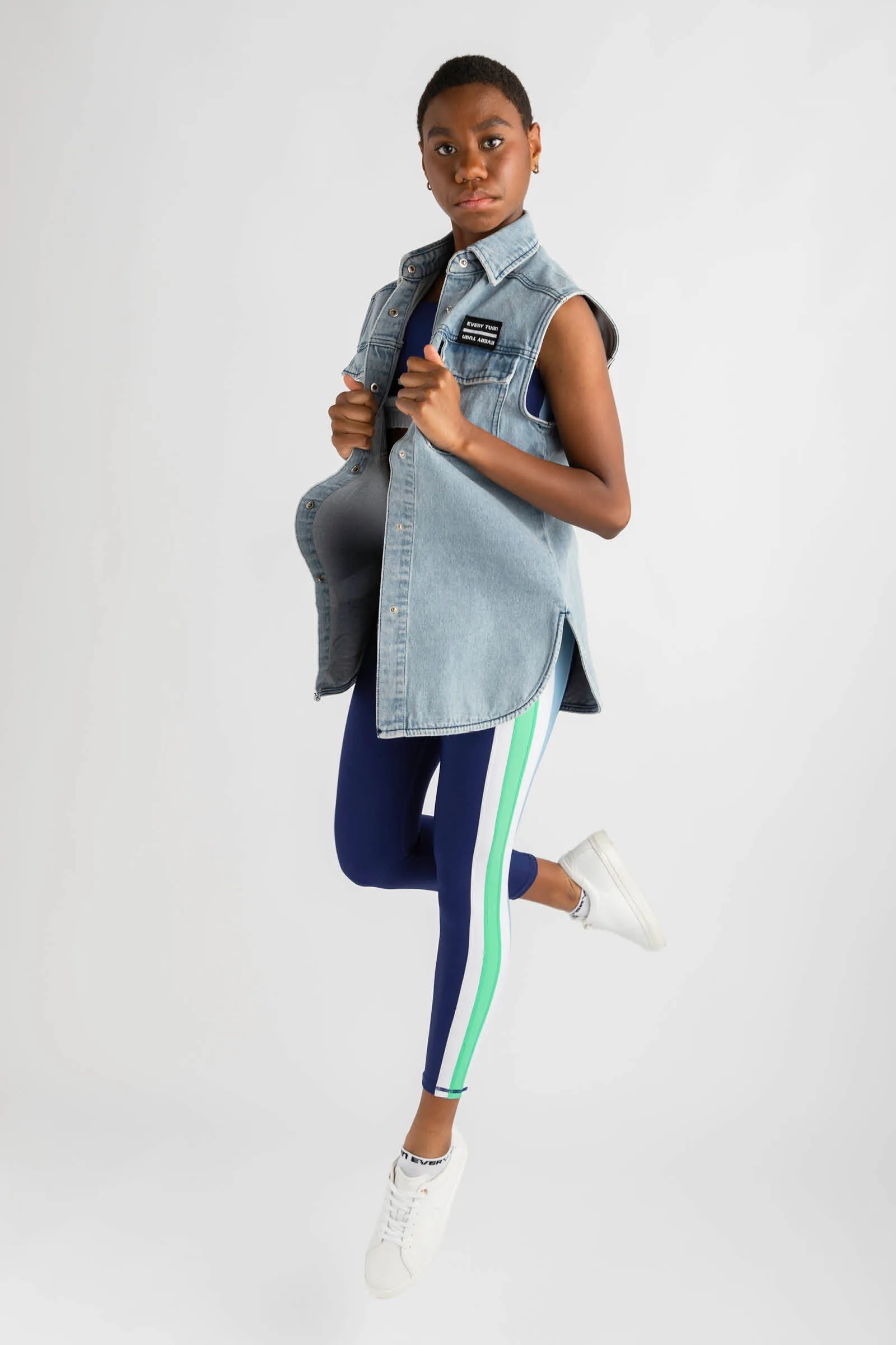 Off-Duty Sleeveless Denim Jacket