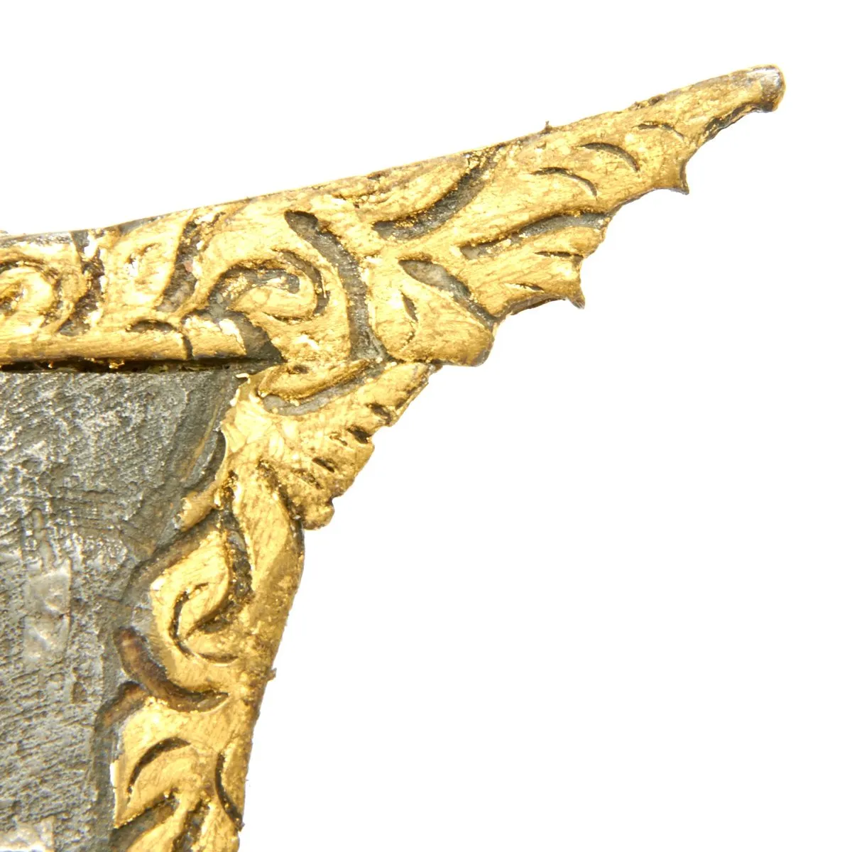 Original Indonesian Dutch East Indies Gold and Ruby Inlay Kris Dagger Circa 1820