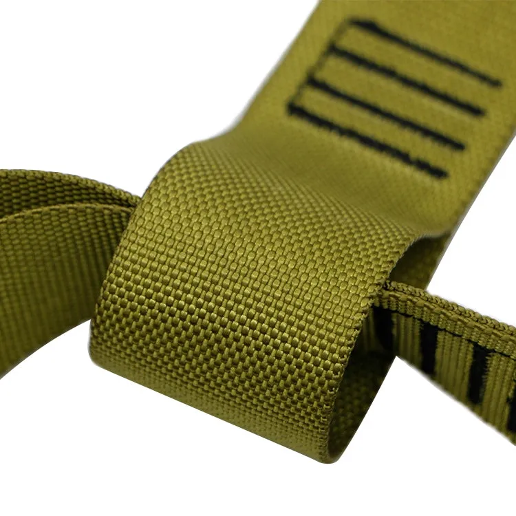 P3-2 Adjustable Fitness Exercise Hanging Pulling Rope TRP3X Wall Pulley Yoga Belt, Main Belt: 1.4m, 1.9m After Adjusted, Sports Version (Black Yellow)