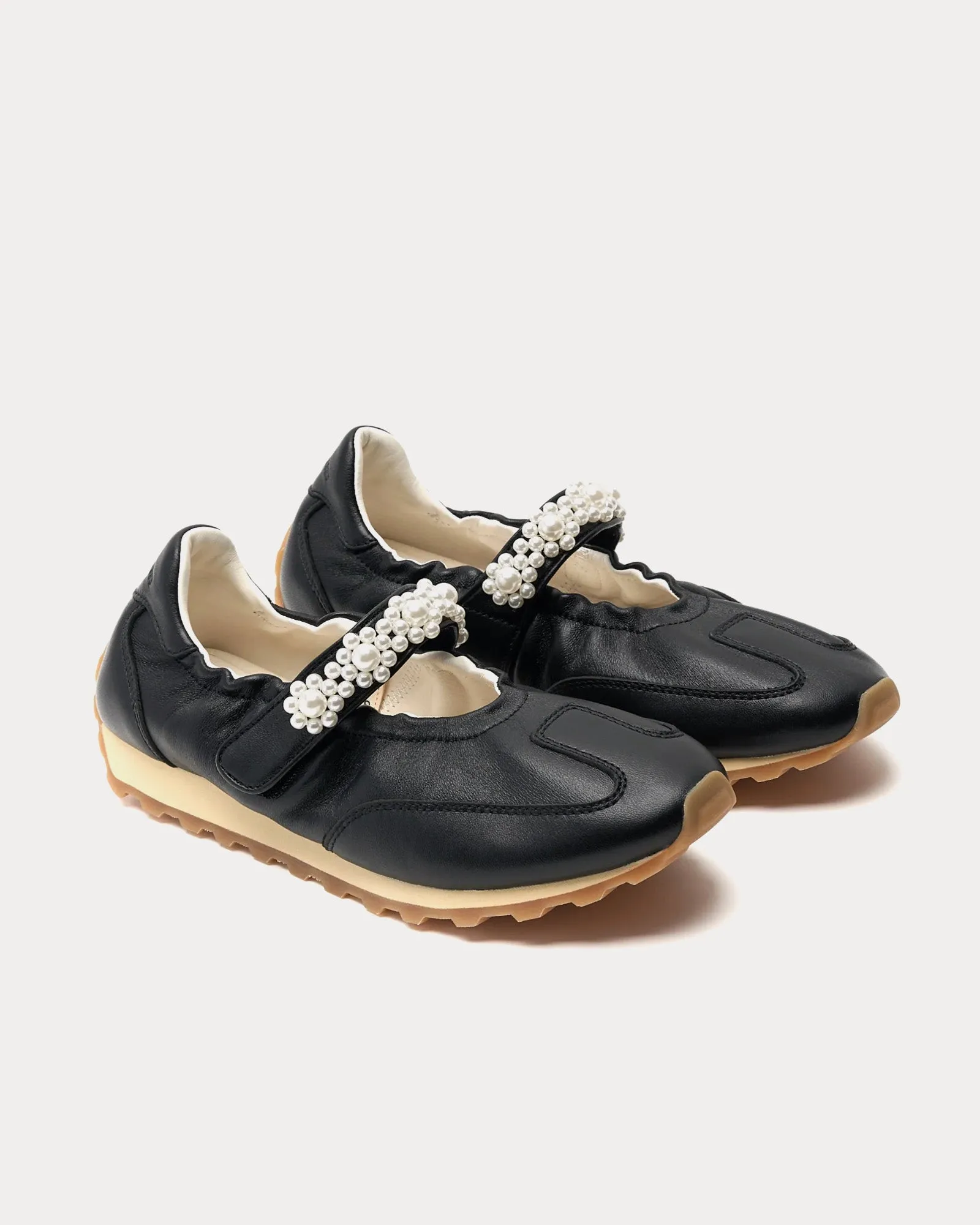 Pearl Mary Jane Runner Anthracite Slip On Sneakers