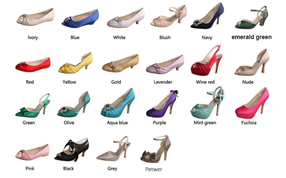 Satin Court Shoe with 'Cherry Blossom' | Other Colours