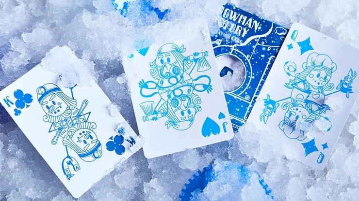 Snowman Factory Playing Cards by Bocopo