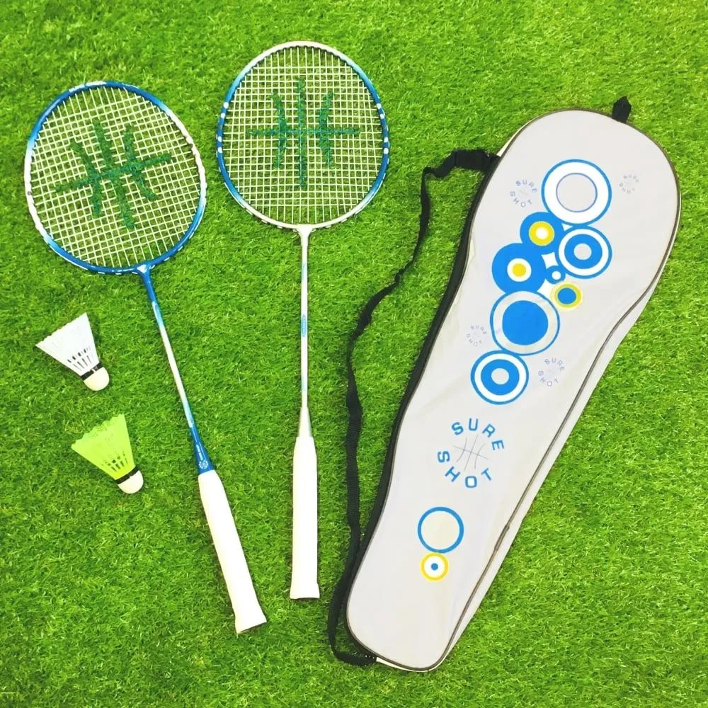Sure Shot Athens Two Player Senior Badminton Racket & Play Set