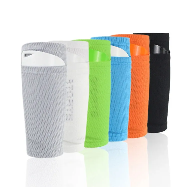 Sweat-Absorbing Breathable Insert Socks Calf Guard Socks Football Protective Gear(Orange M)