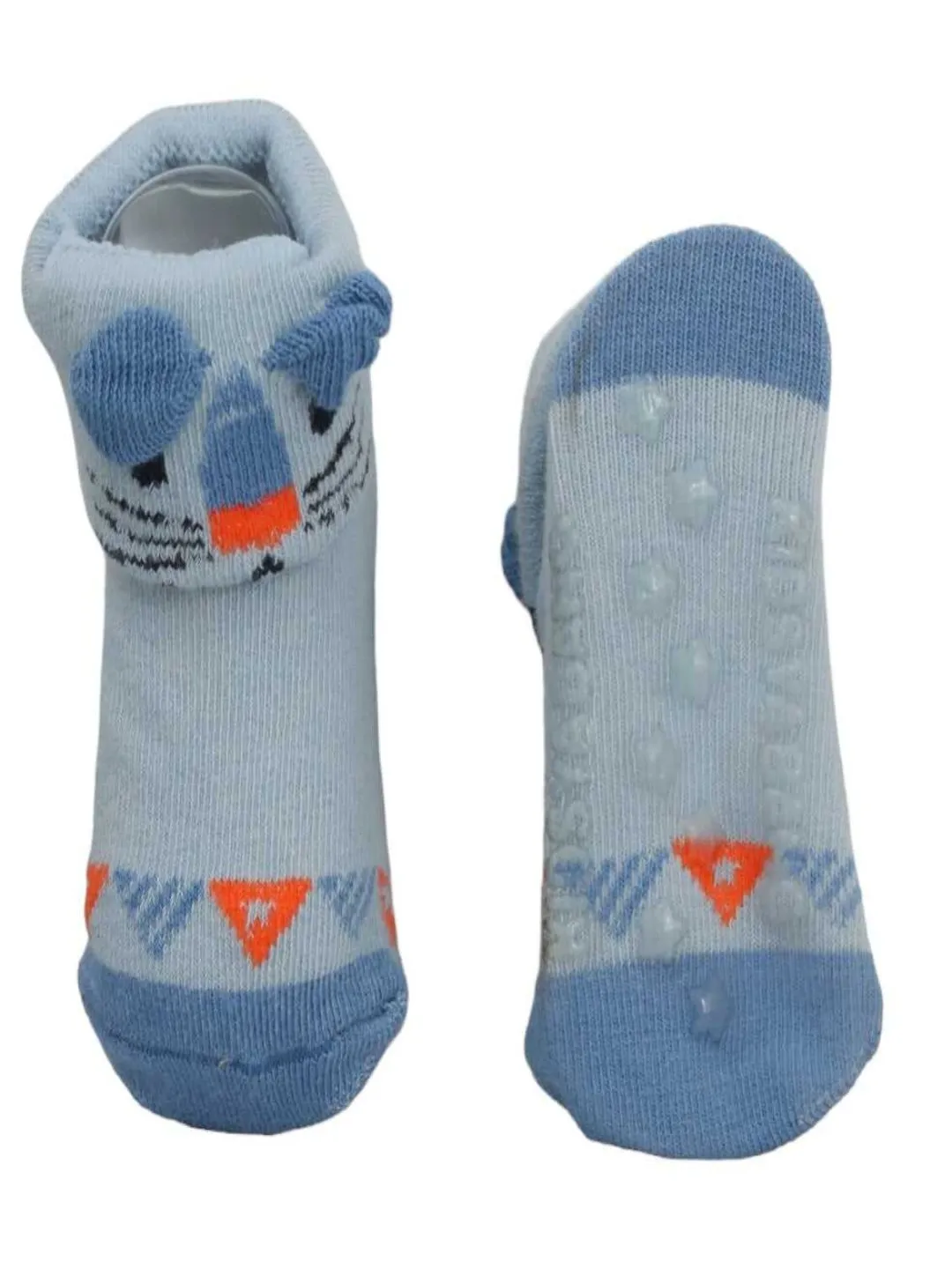 Tiny Explorers - Adorable Animal-Themed Anti-skid Socks for Baby Boys