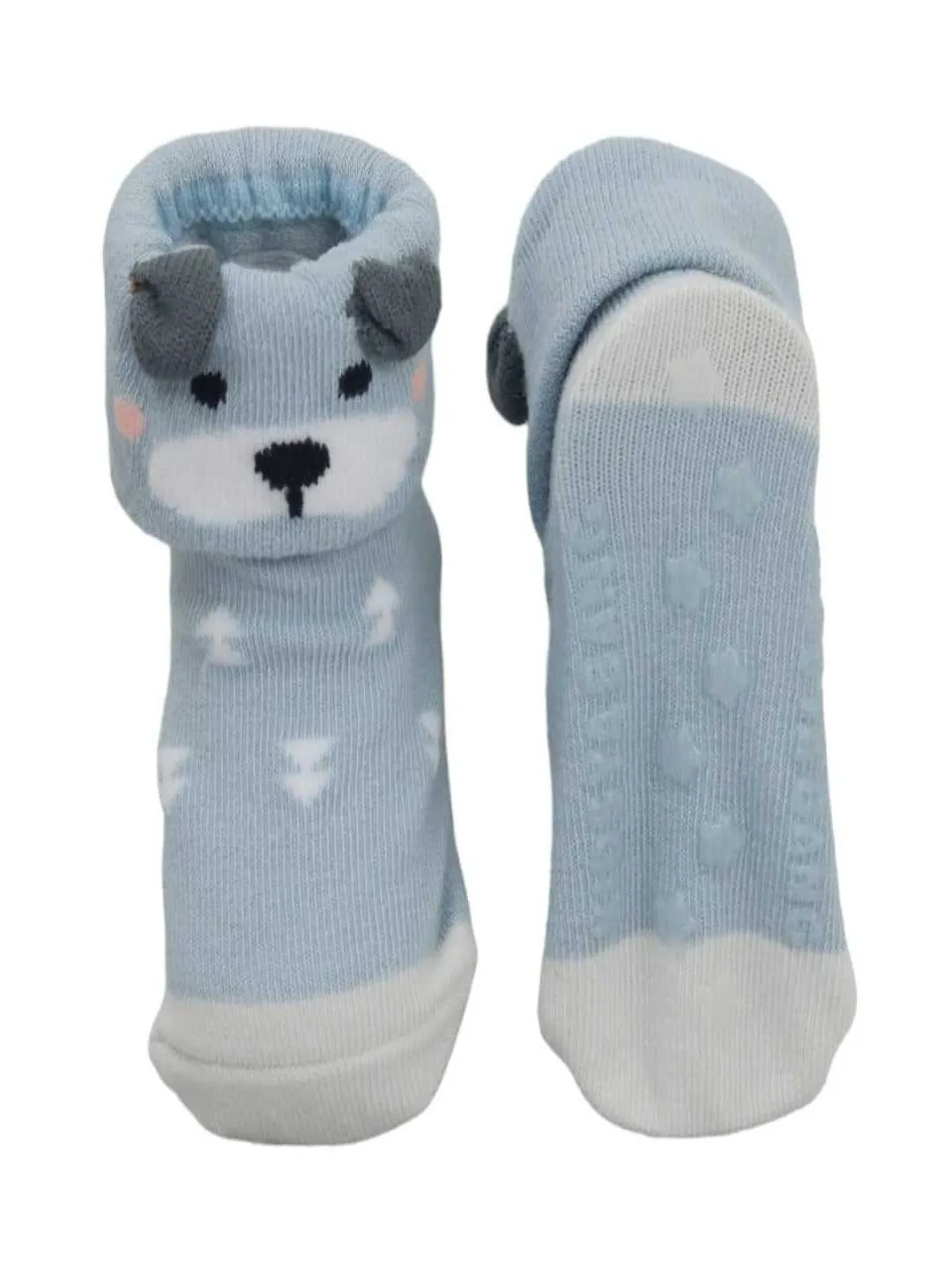 Tiny Explorers - Adorable Animal-Themed Anti-skid Socks for Baby Boys