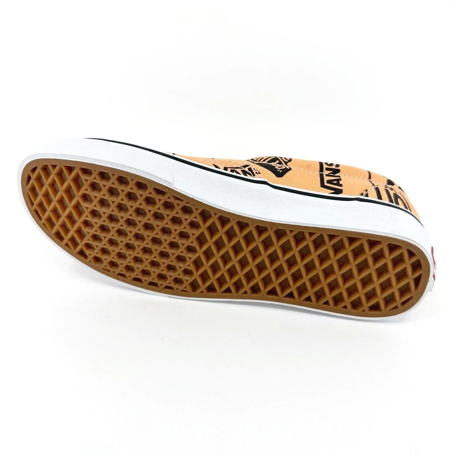 Vans Era Big Logo Off The Wall Tangerine Orange Black Womens Shoes Sneakers