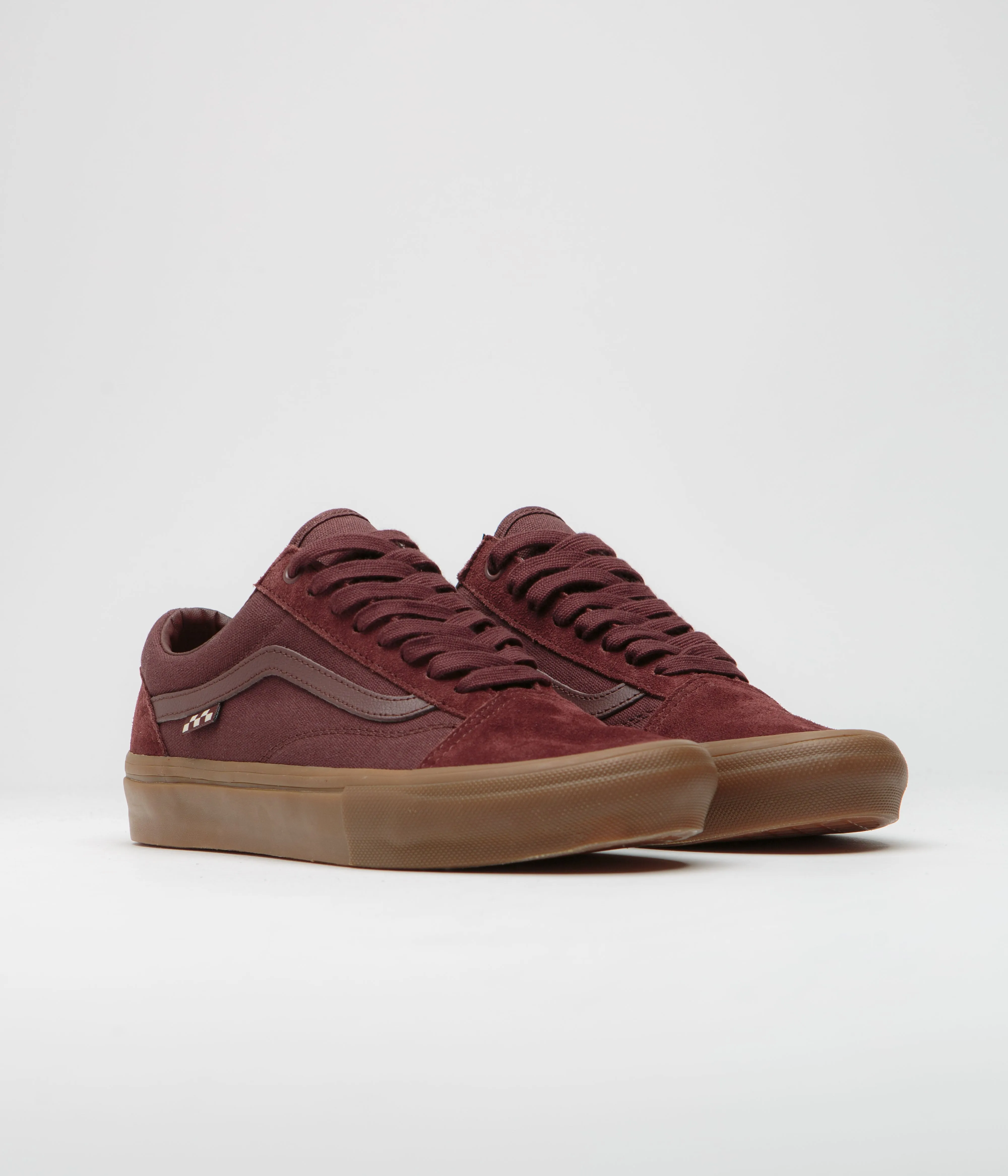 Vans Old Skool Shoes - Dark Red / Gum