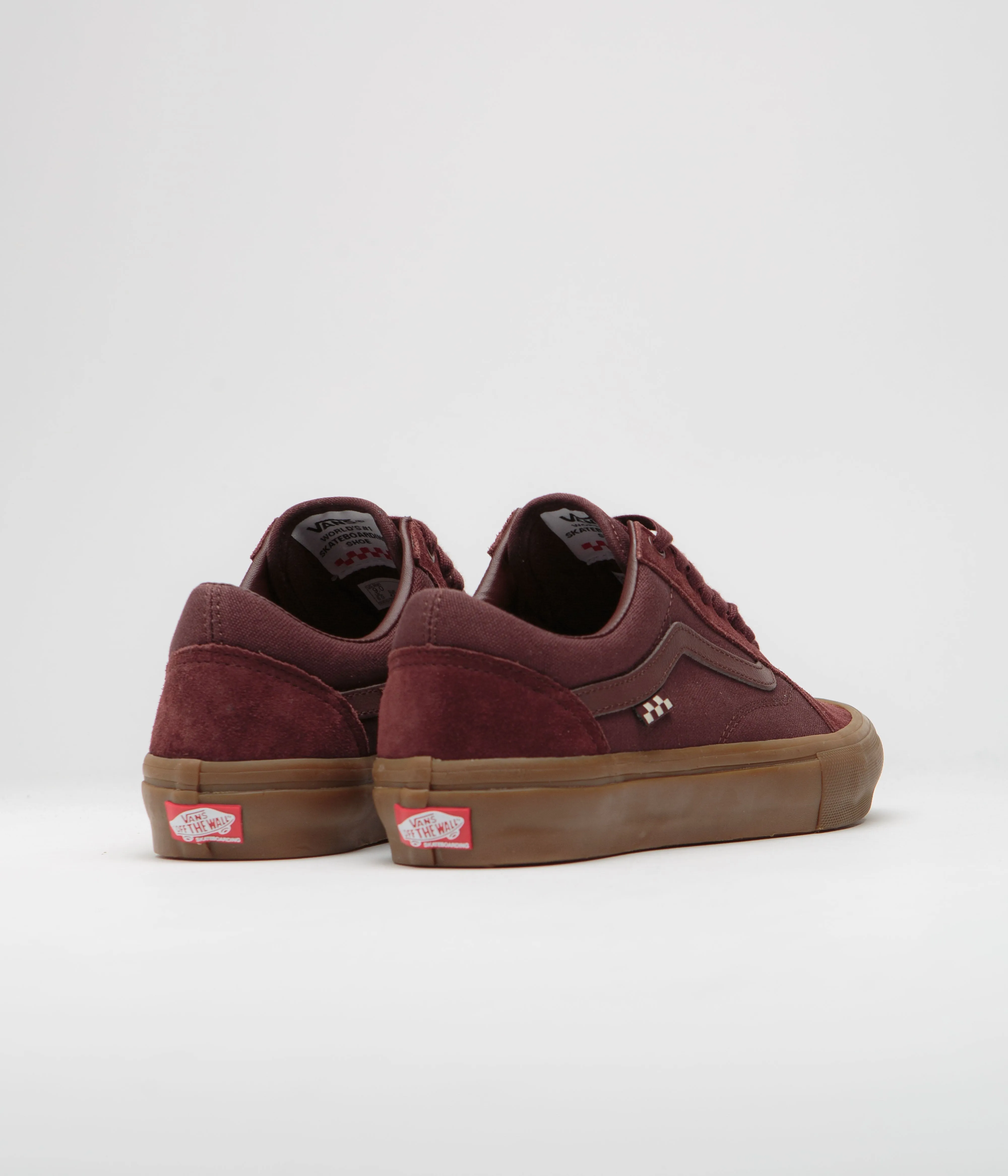 Vans Old Skool Shoes - Dark Red / Gum