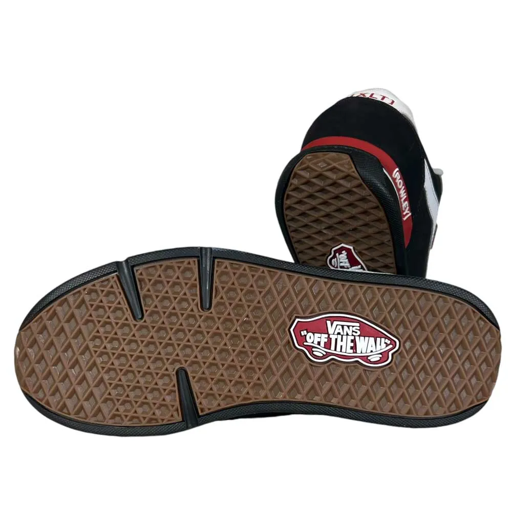 VN000D1GBWT Black White Red Rowley XLT Vans Suede Suede Skateboarding Shoes