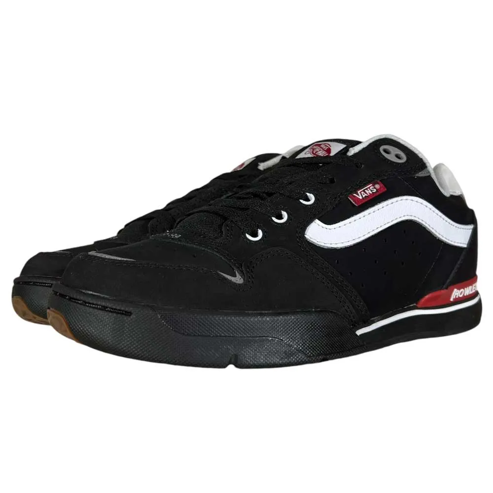 VN000D1GBWT Black White Red Rowley XLT Vans Suede Suede Skateboarding Shoes