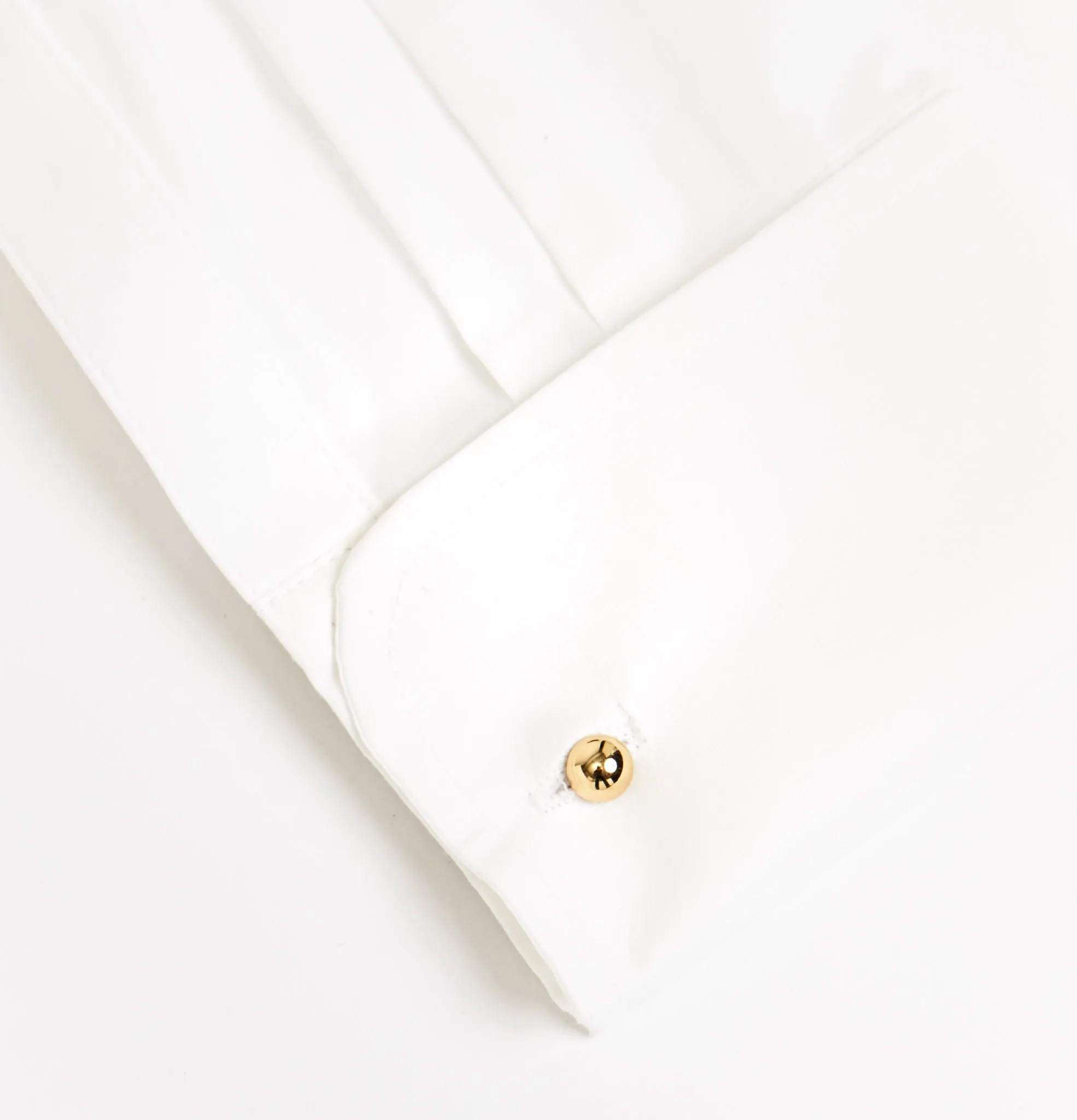 Wing-collar Shirt with Pleated Tuxedo Front