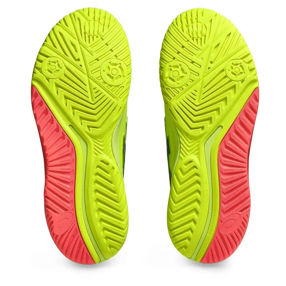 Womens Gel-Resolution 9 Paris Tennis Shoes Safety Yellow and Black